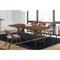 Armen Living Cortina and Polly 5 Piece Walnut Rectangular Dining Set SETCODIWA5C - alternate 2